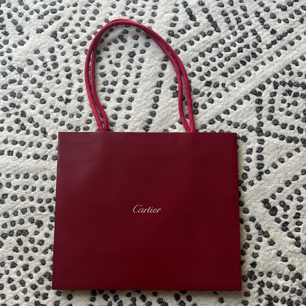 Cartier Burgundy Tote Bag